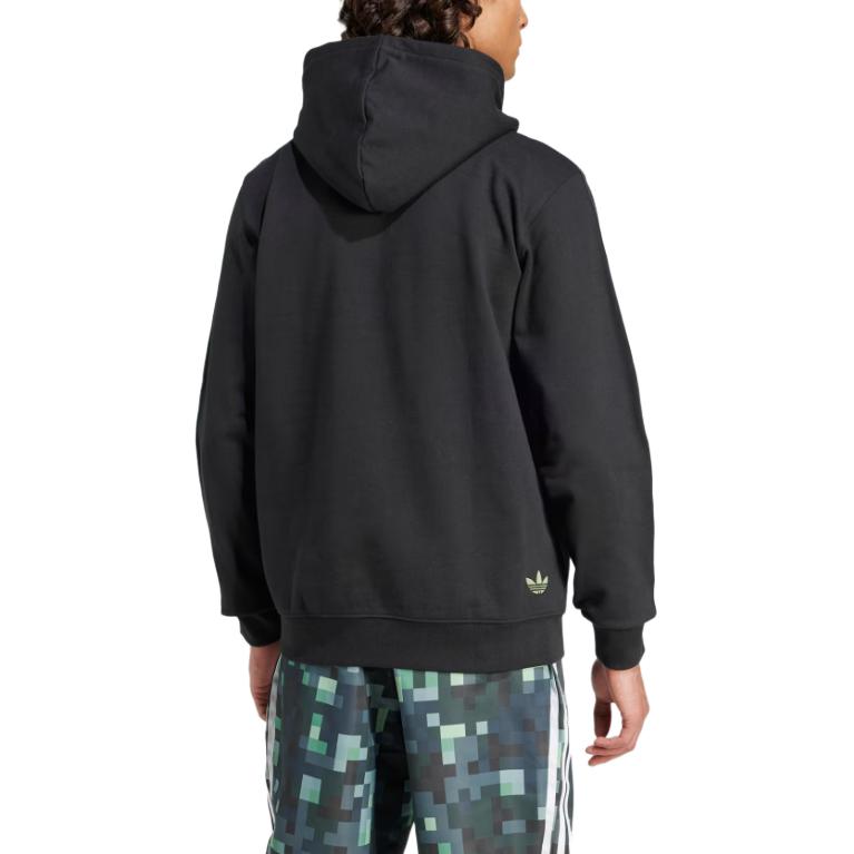 adidas x Minecraft Graphic Hoodie Asia Sizing 'Black' JZ9920