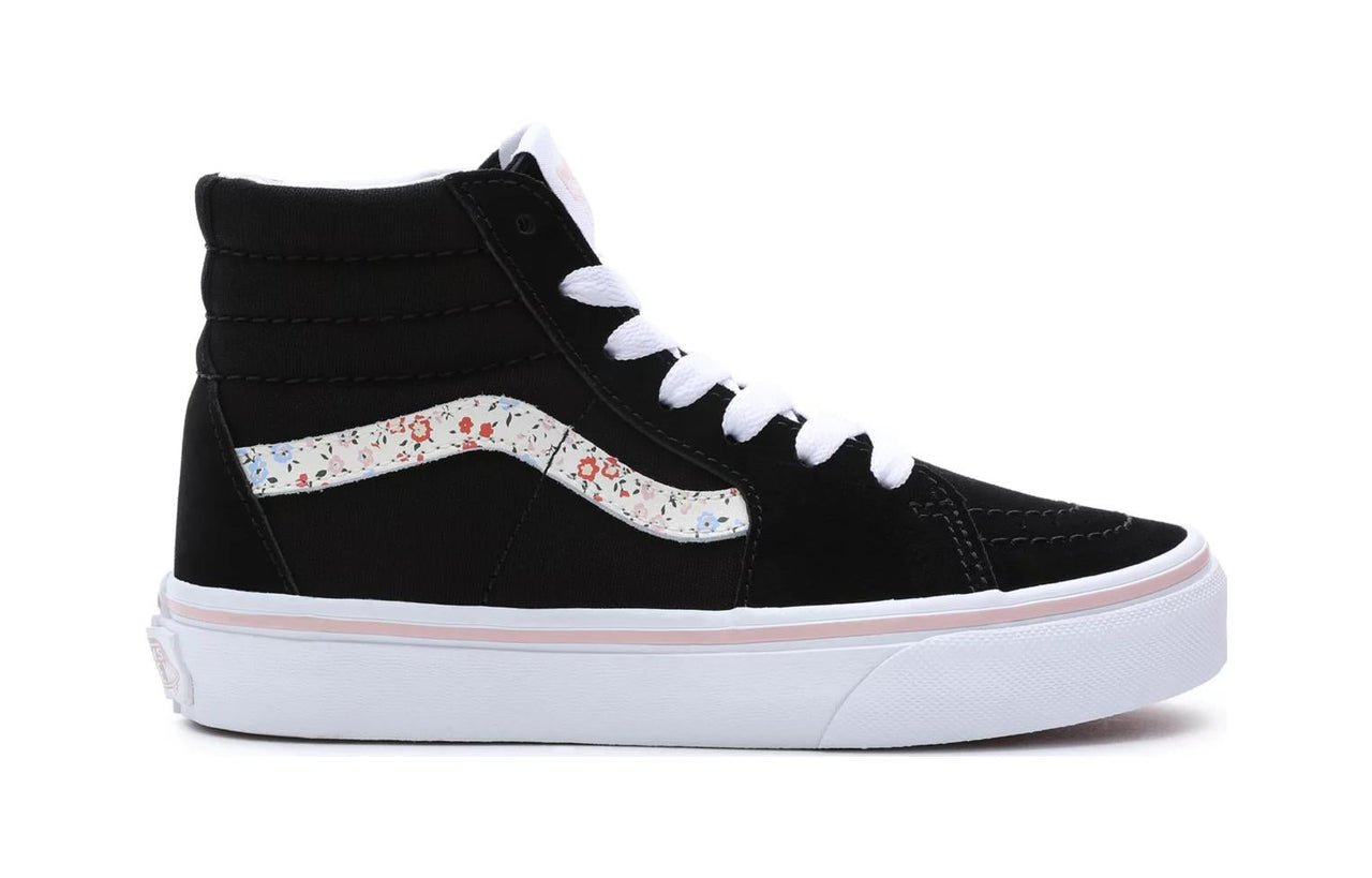 (PS) Vans SK8-Hi Floral Shoes 'Black White' VN000D5FBOQ