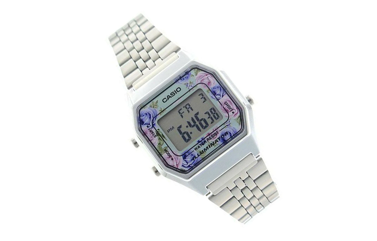 CASIO Waterproof Unisex Silver Digital LA680WA-2C