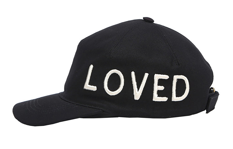 (WMNS) Gucci Love Logo Embroidered Hat 'Black' 478948-3HD05-1000