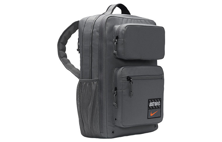 Nike Large Capacity Training Sports Zipper  Fabric Schoolbag Backpack Unisex Smoke Gray DQ5183-084