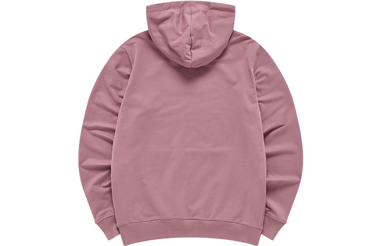 (WMNS) FILA FUSION Logo Embroidered Solid Color Sports Hoodie Pink T11W133204F-PK