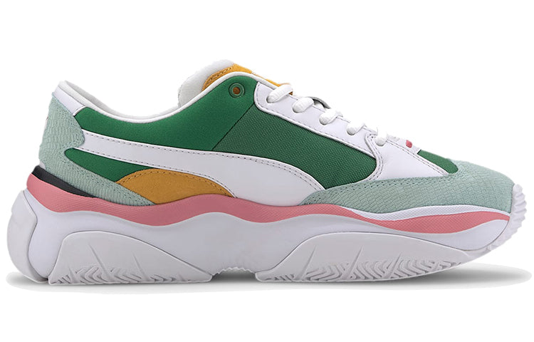 (WMNS) PUMA Storm.Y Color Block 'White Green' 371731-01