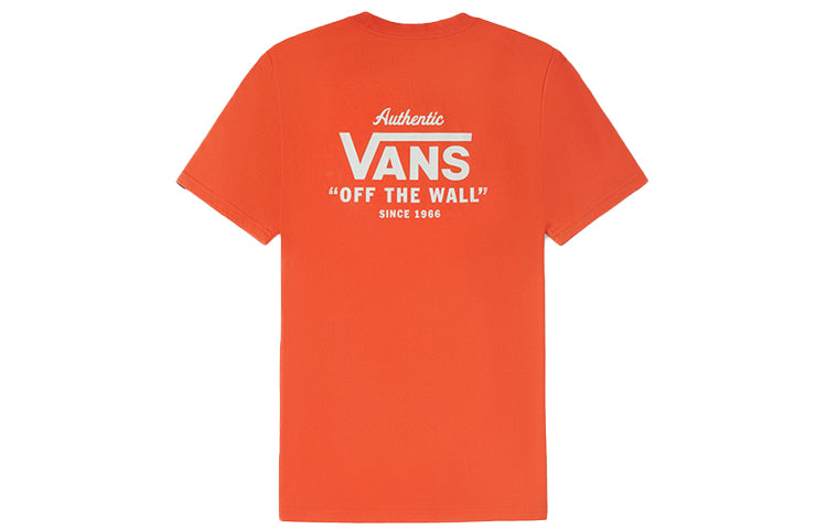 Vans Printing Logo Short Sleeve Couple Style VN0A54NAFLM