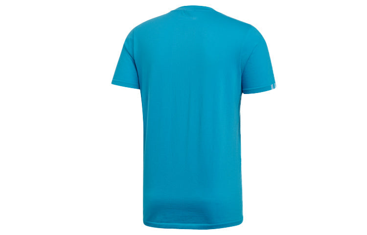 Men's adidas 25/7 Running Sports Short Sleeve Blue 7 Tee DX2143
