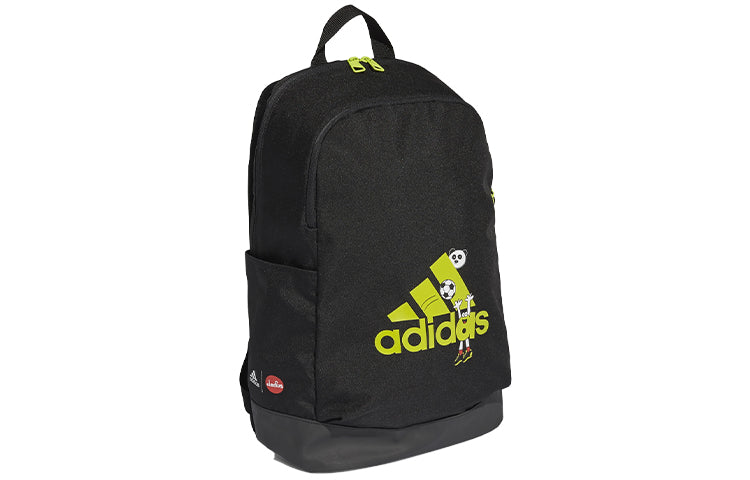 (GS) adidas Cleofus Graphic Classic Backpack 'Black Green' GJ0980