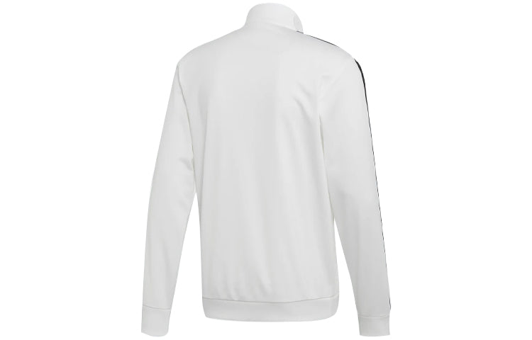 adidas Essentials3 Stripe Elastic Sports Jacket White EB3989