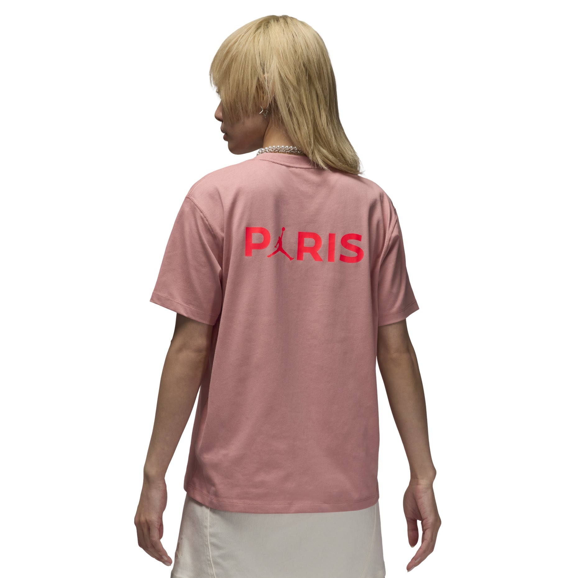 (WMNS) Air Jordan Paris Saint-Germain T-Shirt Asia Sizing 'Rust Pink' FV7749-612