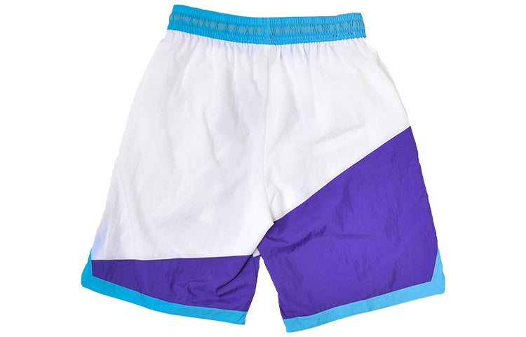 Nike DRI-FIT Throwback Large logo Drawstring Shorts Blue White Bluewhite AT3165-100