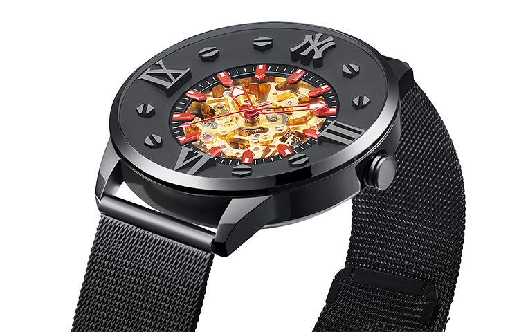 Men's MLB Automatic Mechanical waterproof Watch Black MLB-TP010-1