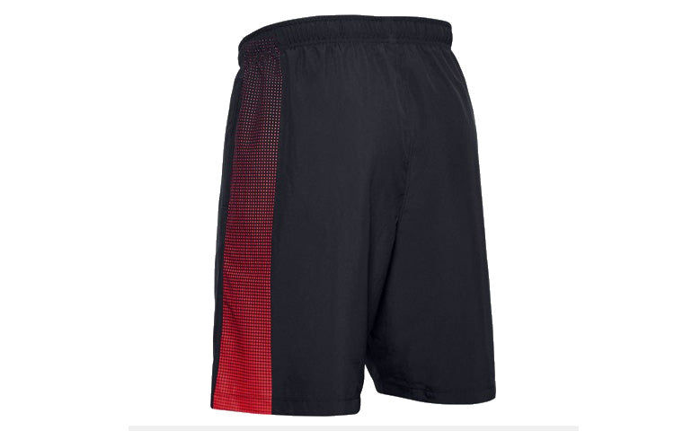 Under Armour Woven Graphic Training Shorts 'Black Red' 1345713-002