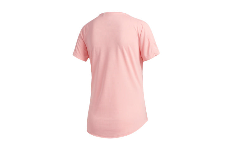 (WMNS) adidas Reflective Printing Running Sports Short Sleeve Pink FR8383