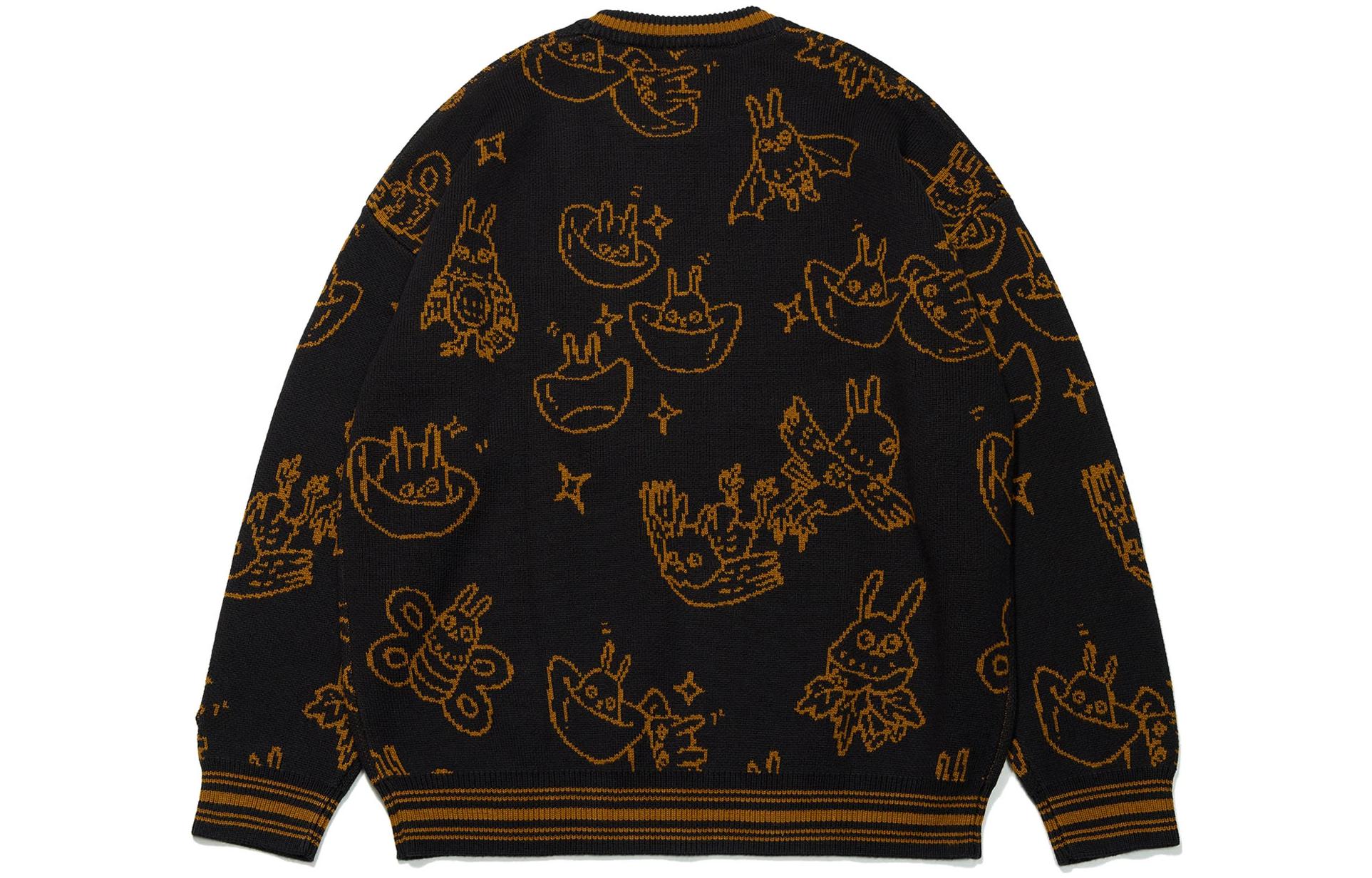 Li-Ning Rijindoujin All-Over Print Sweater 'Black Brown' AMBT007-2