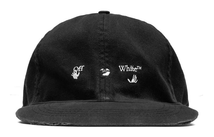 Off-White Logo Baseball Cap 'Black' OMLB022E20FAB0011001