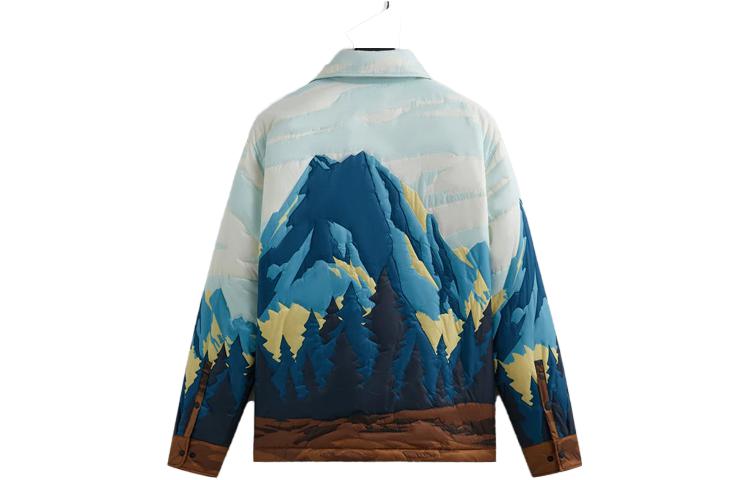 KITH Patchwork Brixton Puffed Shirt Jacket 'Helium' KHM010401-409