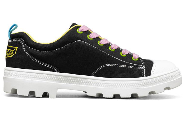 (WMNS) Jeremyville x Skechers Roadies Low-Top Canvas Shoes Black 66666304-BLK