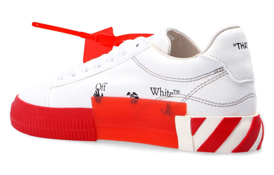 (WMNS) Off-White Vulc Sneaker 'White Red' OWIA178R21FAB0010125