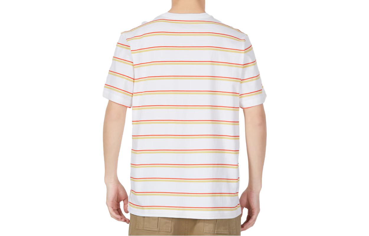 Nike Sportswear Striped Short Sleeves 'White' DZ2986-100