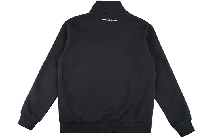 (WMNS) New Balance Stand Collar Athleisure Casual Sports Zipper Jacket Black MDA3E023-BK