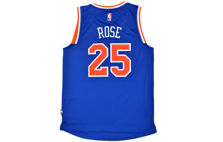 adidas MENS Basketball New York Knickerbockers Ross 25 Blue CB9702