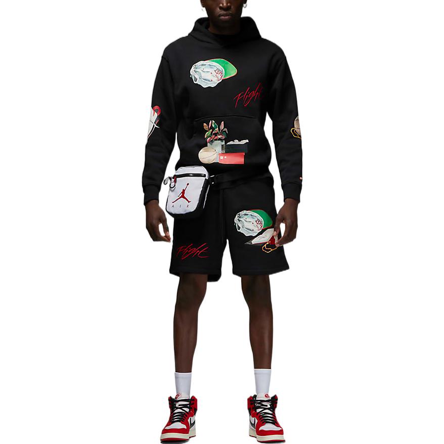 Air Jordan Artist Series By Jacob Rochester Pullover Hoodie 'Black/Sail/University Red' DQ8043-010