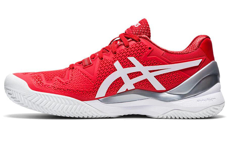 (WMNS) ASICS Gel Resolution 8 Clay 'Fiery Red White' 1042A070-601