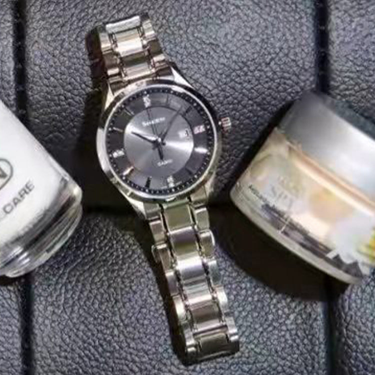 CASIO Waterproof SHEEN Sapphire Crystal Solar Powered Silver Analog SHS-4522D-1AUPR