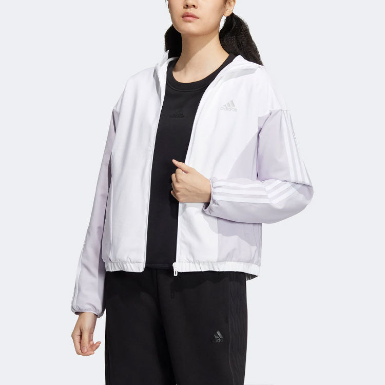 (WMNS) adidas Must Haves Woven Jackets 'White' HY2875