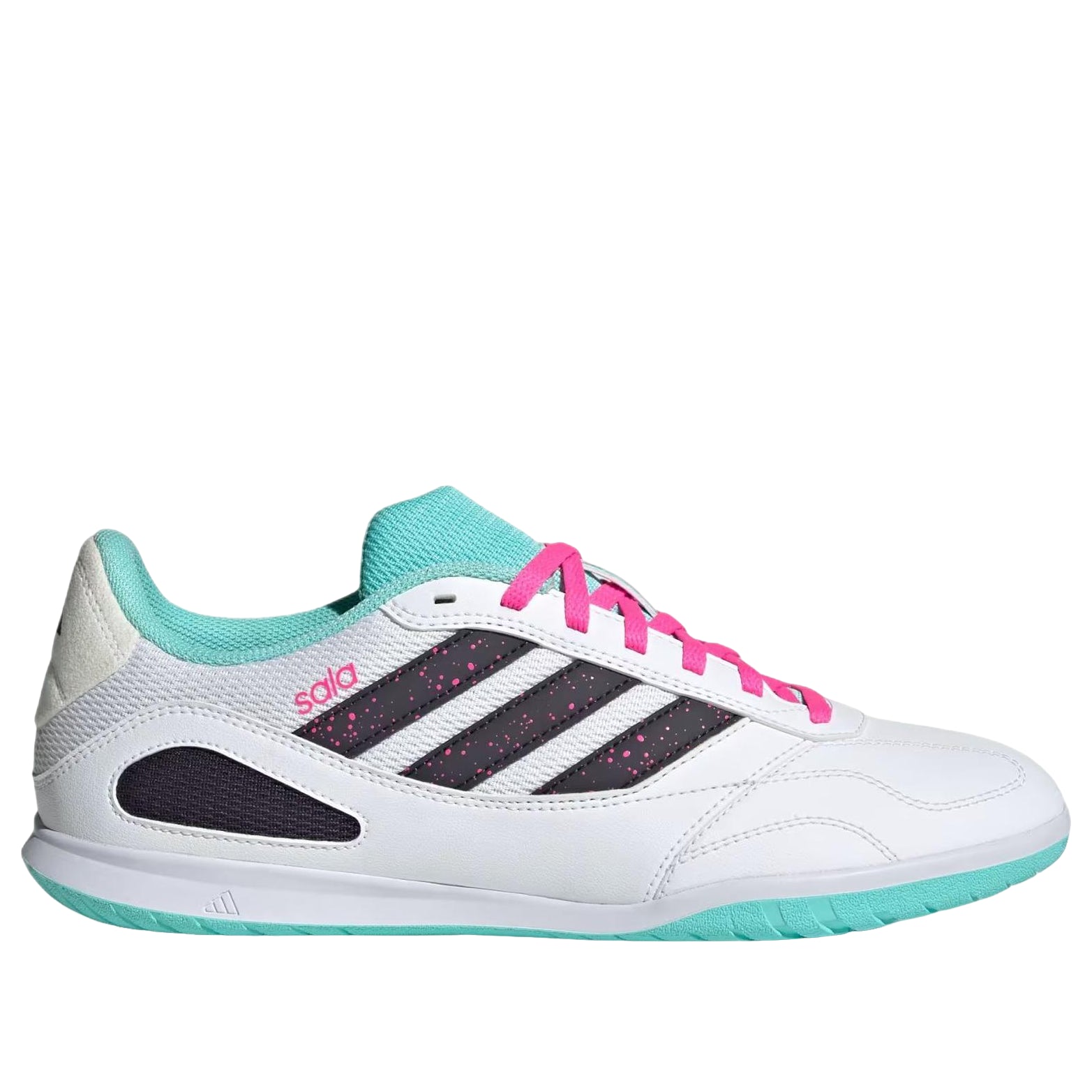adidas Super Sala Competition 3 Indoor 'Cloud White Aurora Black Flash Aqua' JR5397