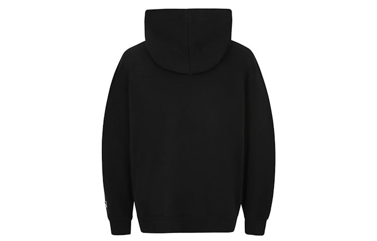 MLB Cartoon Series hooded Loose Small Label Embroidered Long Sleeves Unisex Black 31HDC1011-50L