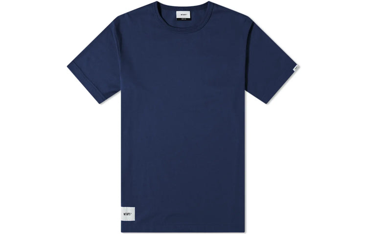 WTAPS Academy SS / Tee. Copo Letters Short-Sleeve Unisex Blue 201ATDT-CSM22