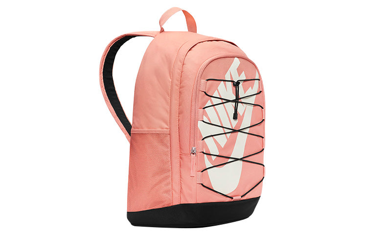 Nike Hayward Logo Straps Large Capacity Colorblock Backpack One Size Black Pink Blackpink DV1296-824