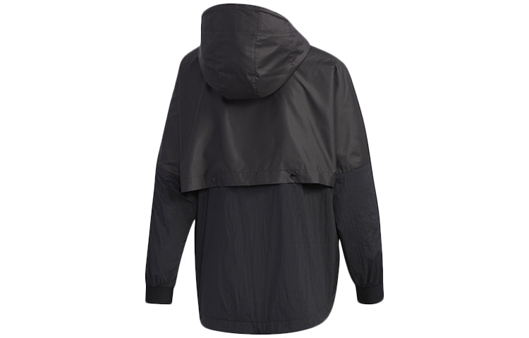 (WMNS) adidas WB Block Casual Sports Jacket Black EH3854