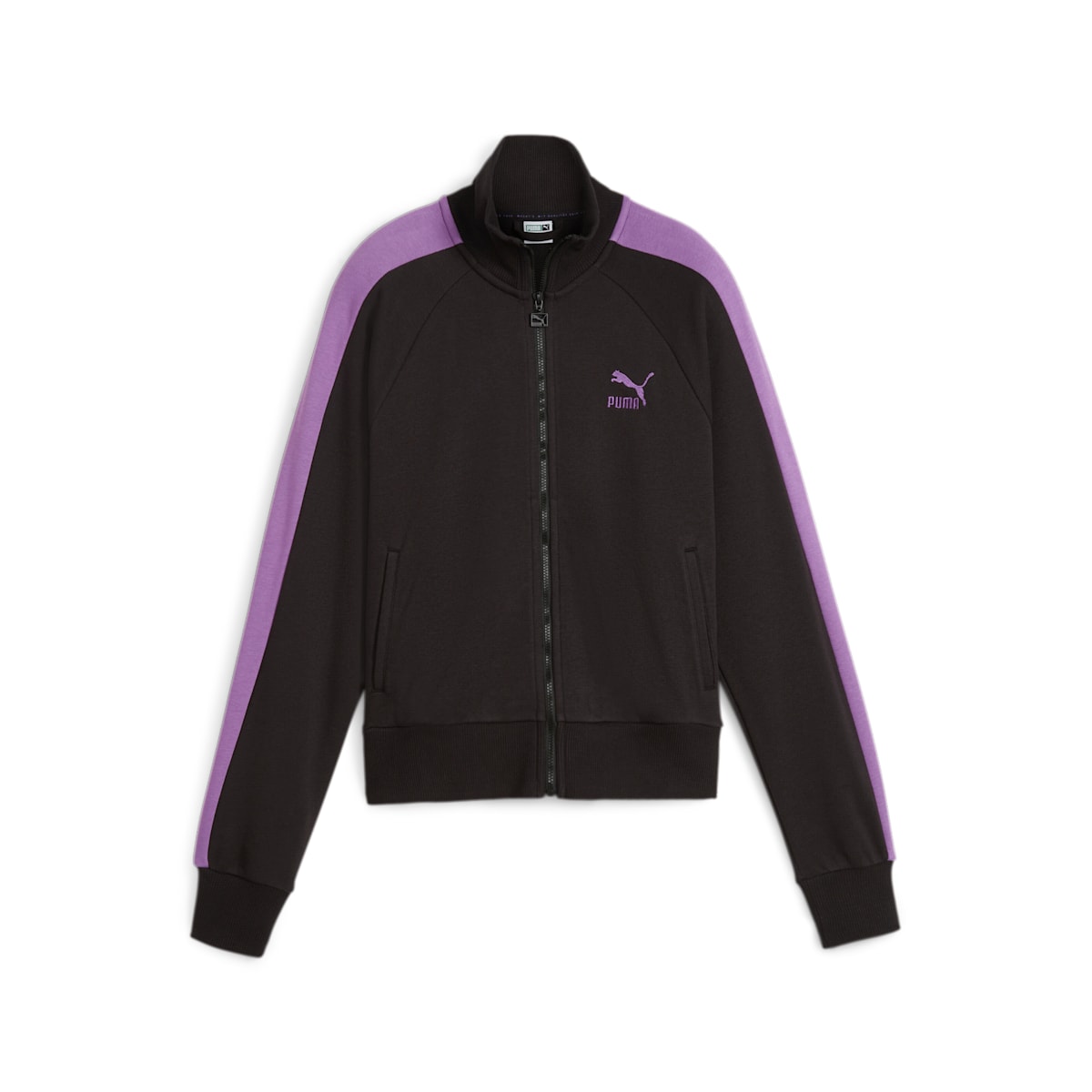 (WMNS) PUMA ICONIC T7 Track Jacket 'Black Purple' 625602-01
