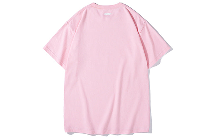PJs Vigor Rainbow Surf Small Pattern Printing Cotton Short Sleeve Unisex Pink 20SSTS1026-P