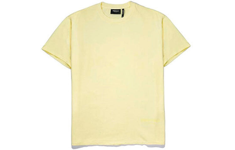 Fear of God Essentials Tee Yellow Logo Short Sleeve Unisex FOG-SS20-95