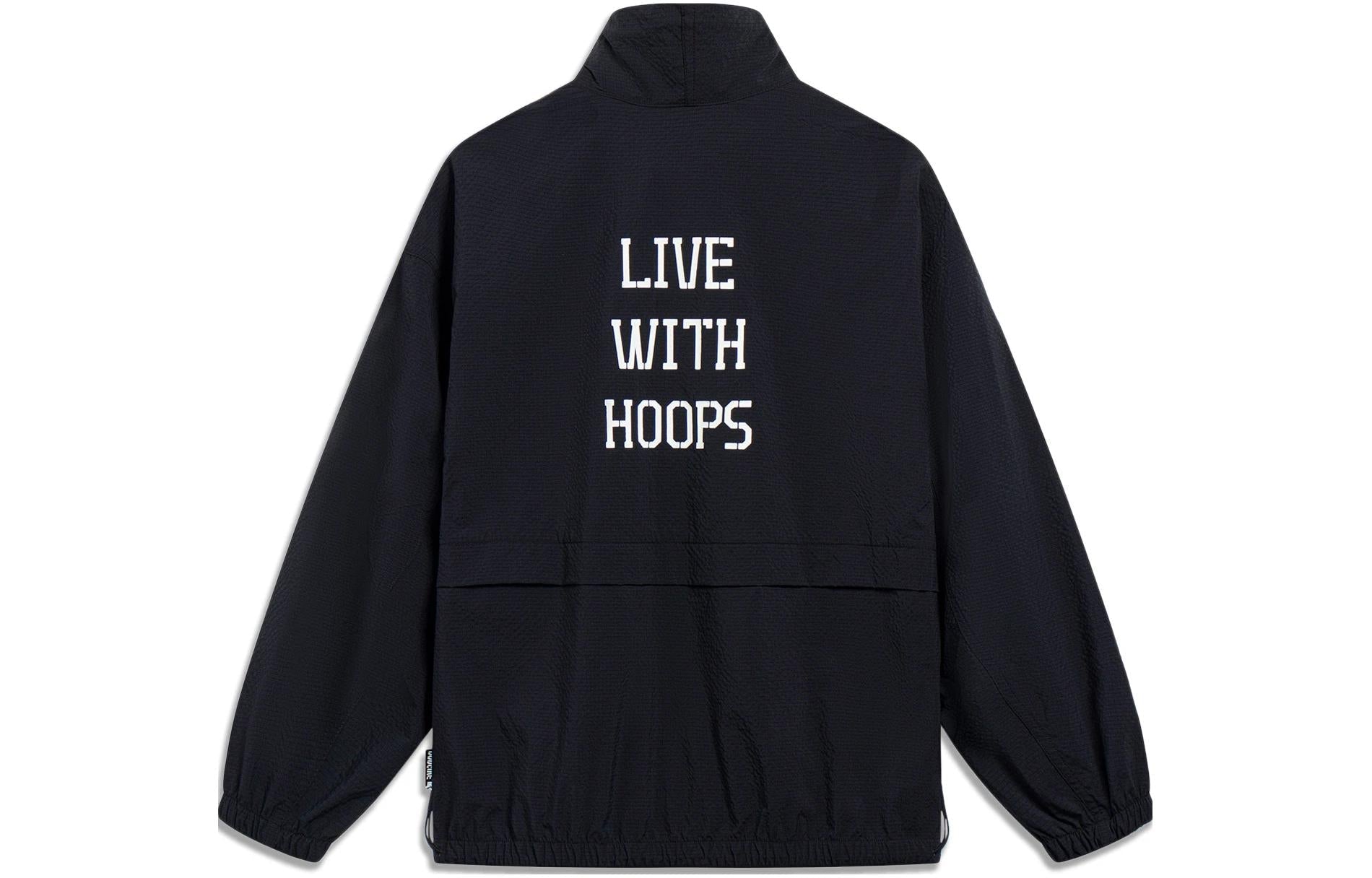 Li-Ning BadFive Live With Hoops Graphic Jacket 'Black' AFDT189-3