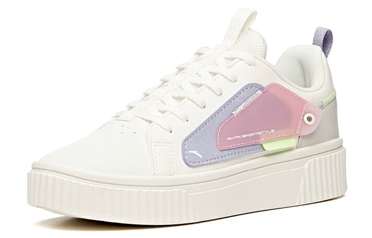 (WMNS) ANTA Life Series Sneakers 'White Purple Red' 122118066-2