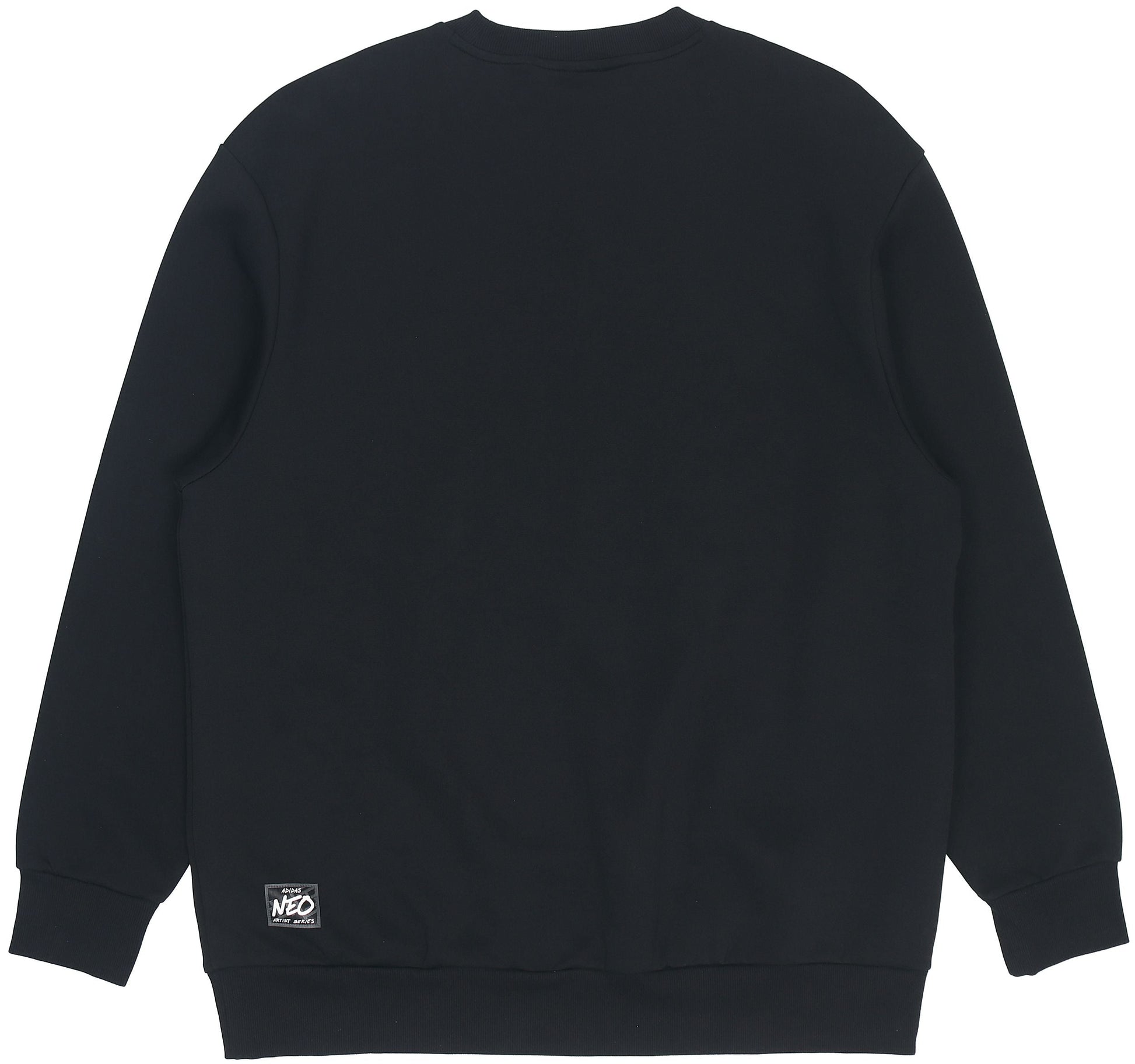Men's adidas neo Casual Sports Pullover Round Neck Black HG9031