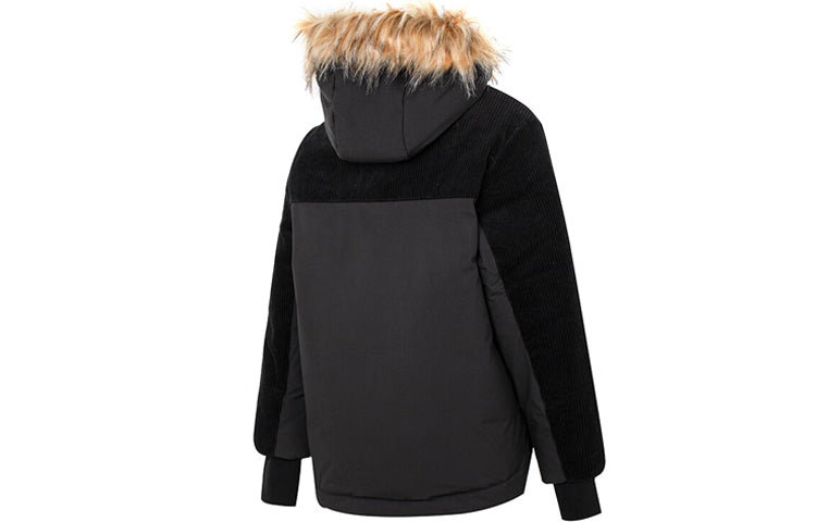(WMNS) New Balance Winter Windproof Coat Asia Sizing 'Black Brown' AWJ24306-BK