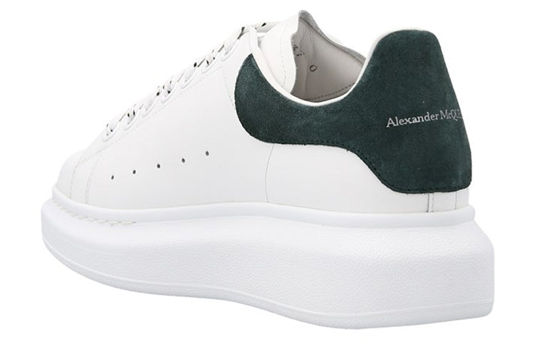 (WMNS) Alexander McQueen Oversized Low-Top Sneakers 'White Dark Green' 718139WIBN28936