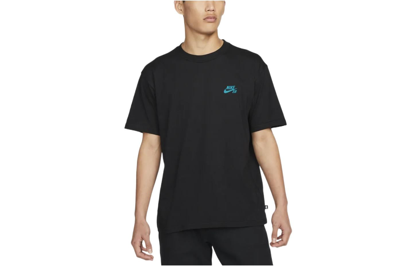 Nike Casual Sports animal Pattern Skateboard Short Sleeve Black DQ1849-010