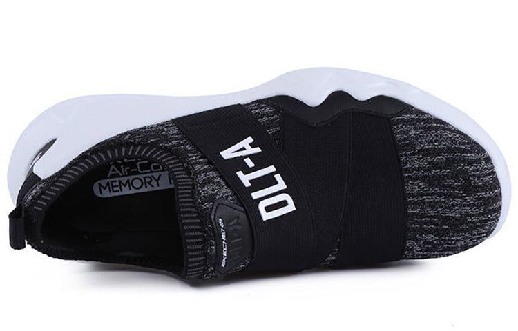 (WMNS) Skechers Dlt-A Black/White 88888156-BKGY