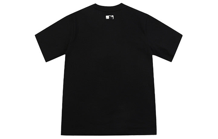 MLB New York Yankees Label Round Neck Short Sleeve Unisex Black 31TS02031-50L