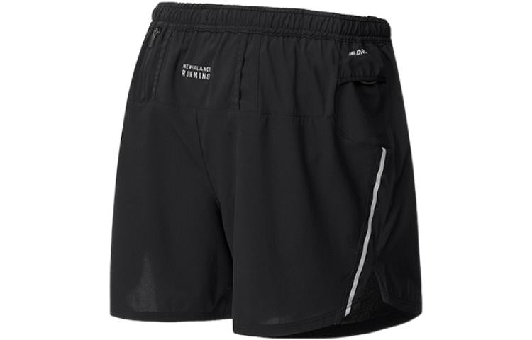New Balance Impact Run 5 Inch Short Asia Sizing 'Black' AMS21268-BK