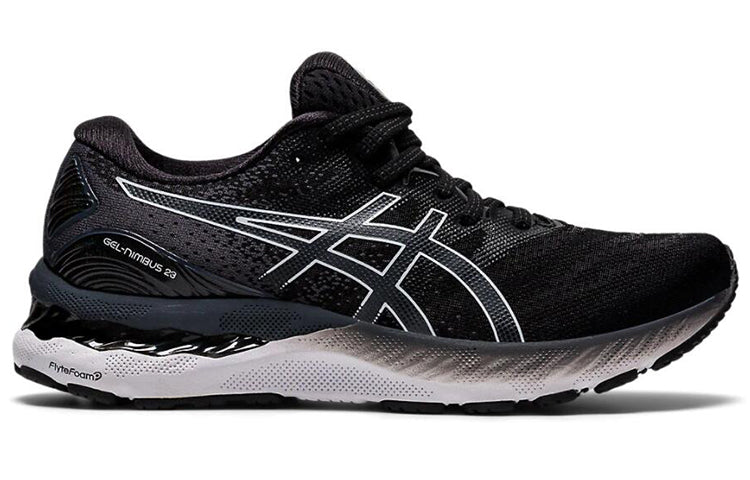 (WMNS) ASICS Gel-Nimbus 23 Wide 'Black White' 1012A884-001