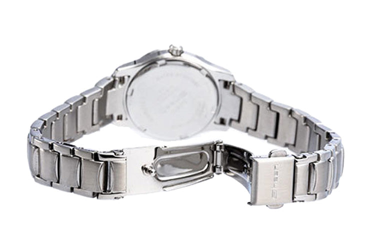 Quartz SHEEN Stainless Steel Strap White Analog SHN-4019DP-7A