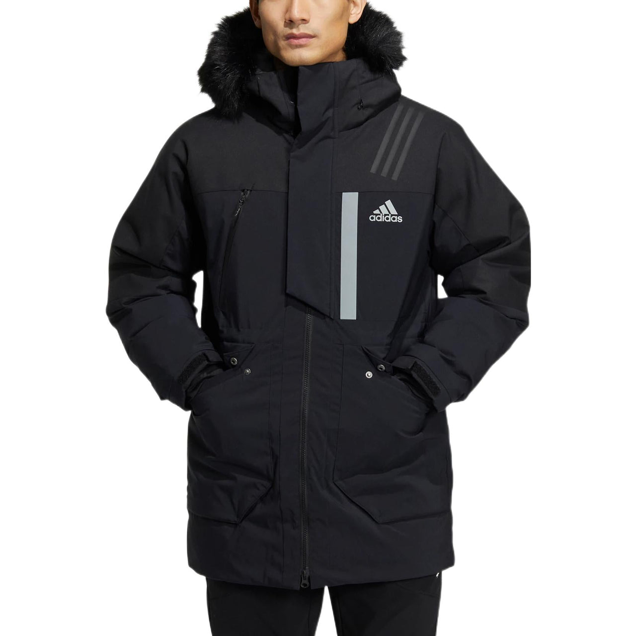 adidas Fur Hood Dwn Pk Logo HR5232
