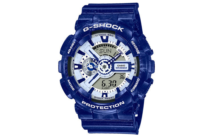 CASIO G-Shock Analog-Digital 'Blue' GA-110BWP-2APFQ