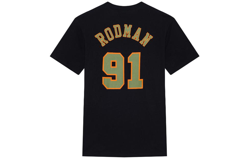 Mitchell & Ness shortsleeved T-shirt, Chicago Bulls Rodman 91 Black BNN3DP22083-CBUBLCKDRD